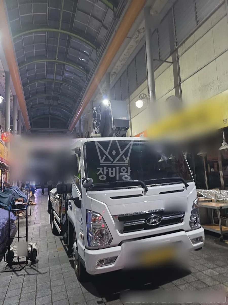 경기 이천시 설성면 스카이차 에어컨 작업 현장