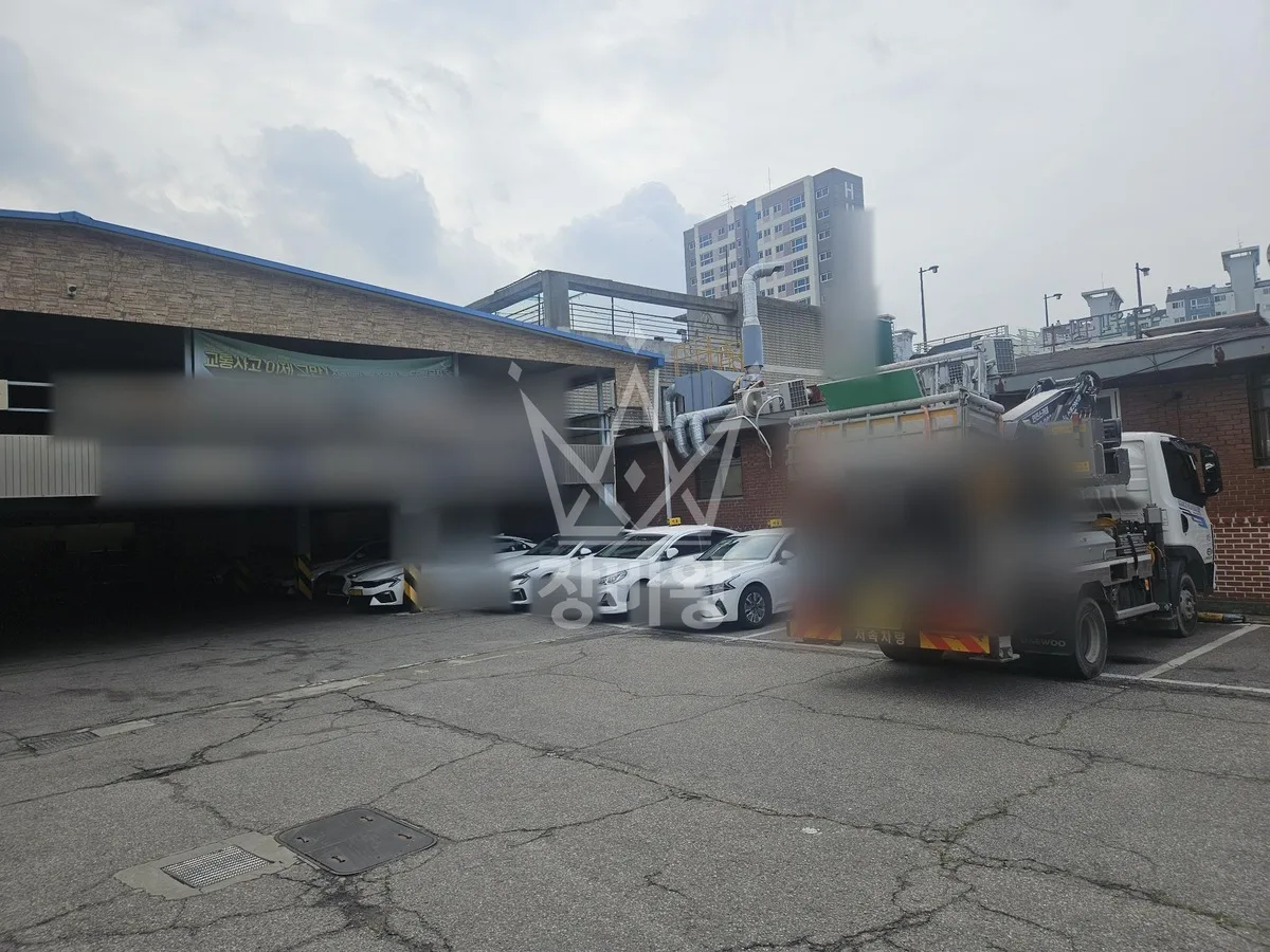 서울 양천구 스카이차 유리 작업 현장