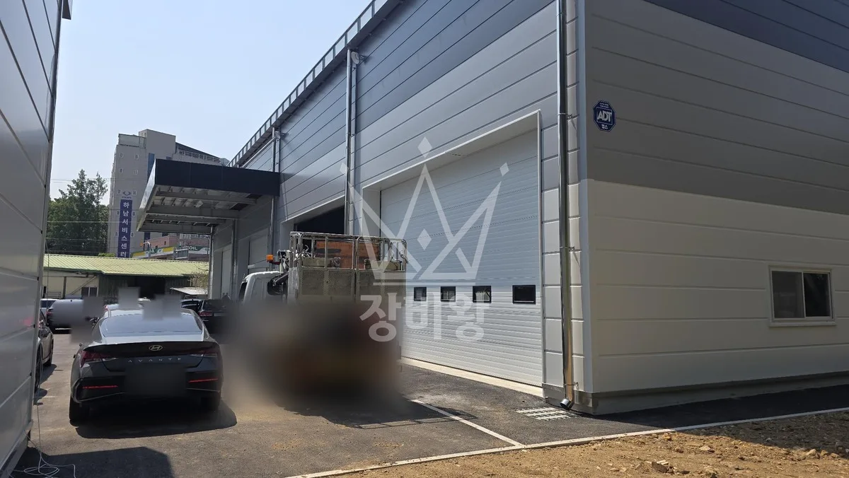 경기 하남시 스카이차 간판 작업 현장