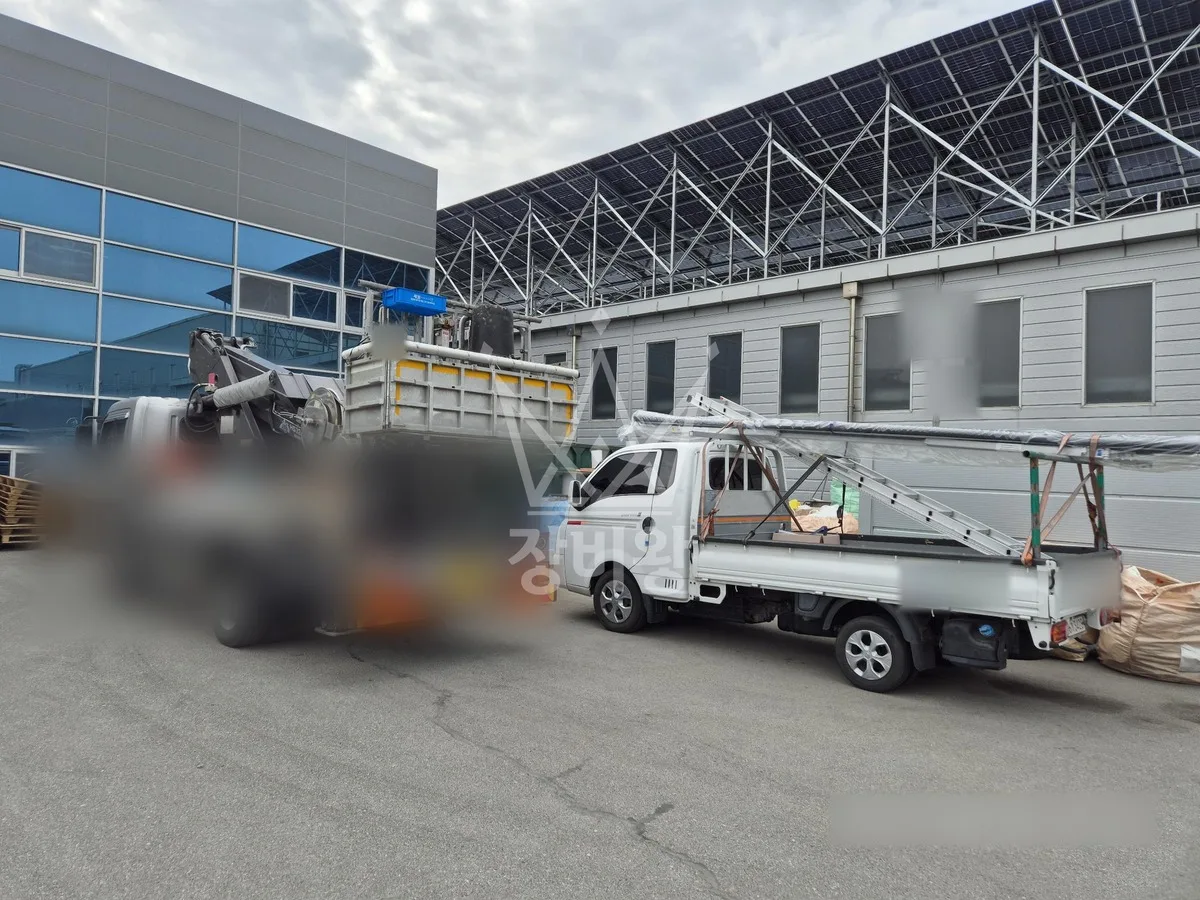 경북 안동시 상아동 스카이차 철골 작업 현장