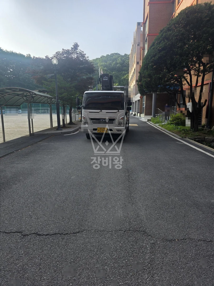 경기 광주시 스카이차 외벽 작업 작업 현장