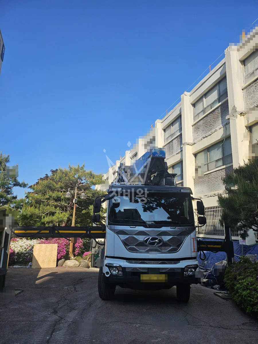 경기 용인시처인구 모현읍 매산리 스카이차 CCTV 작업 현장