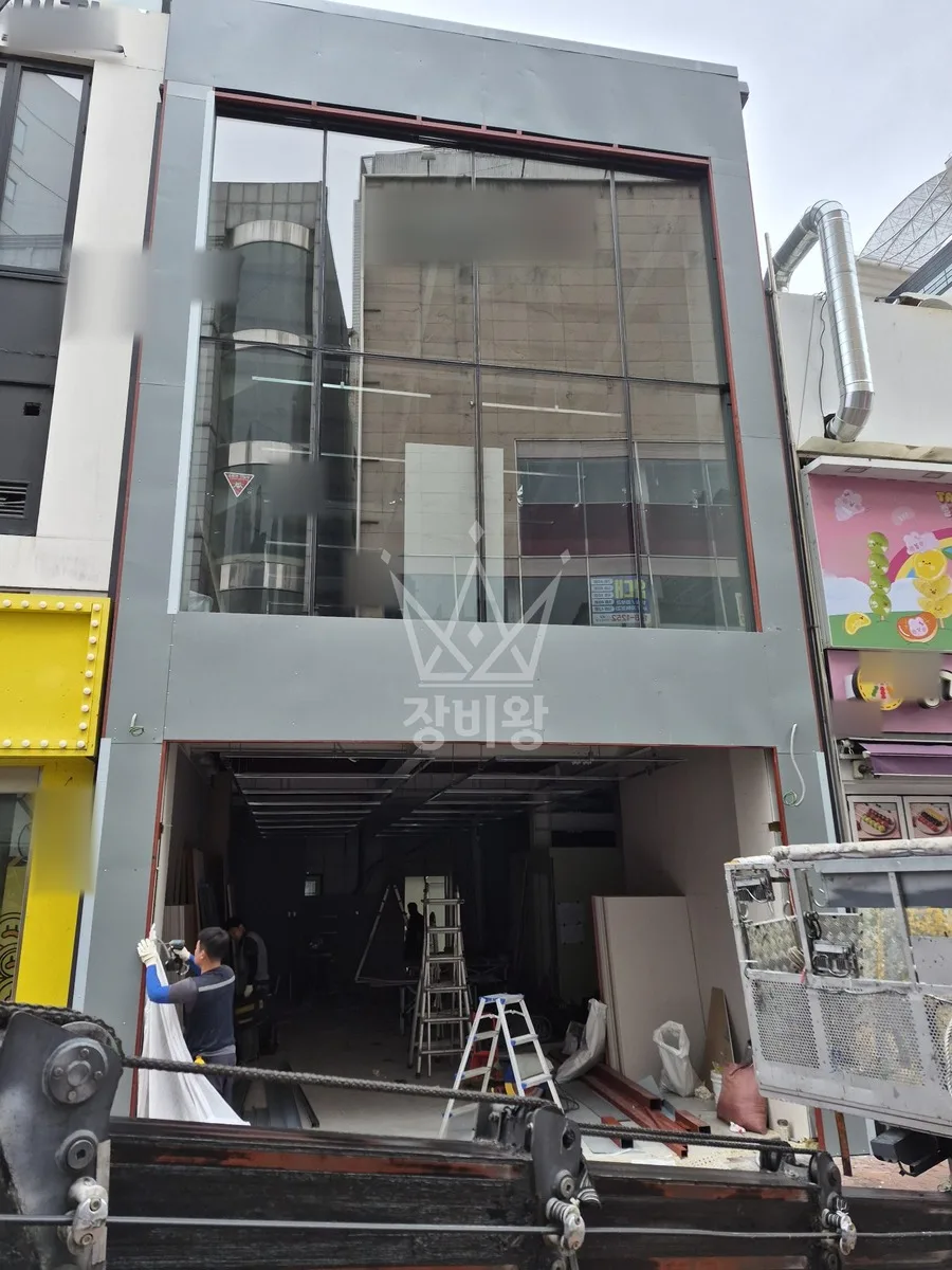대구 중구 스카이차 외벽 작업 작업 현장