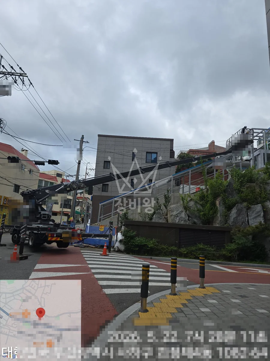 부산 사하구 스카이차 CCTV 작업 현장