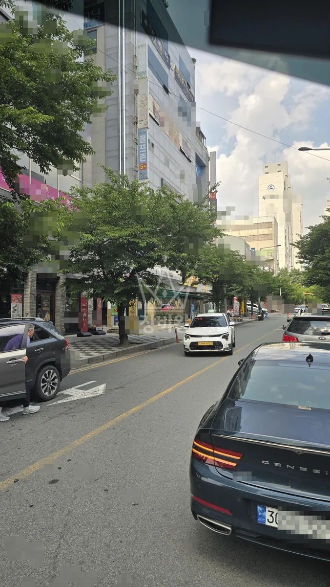 광주 스카이차 간판 작업 현장