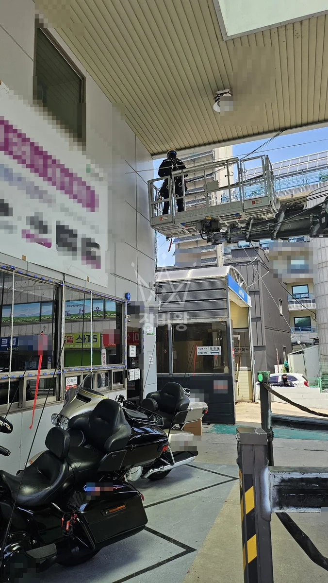 대전 대덕구 장동 스카이차 CCTV 작업 현장