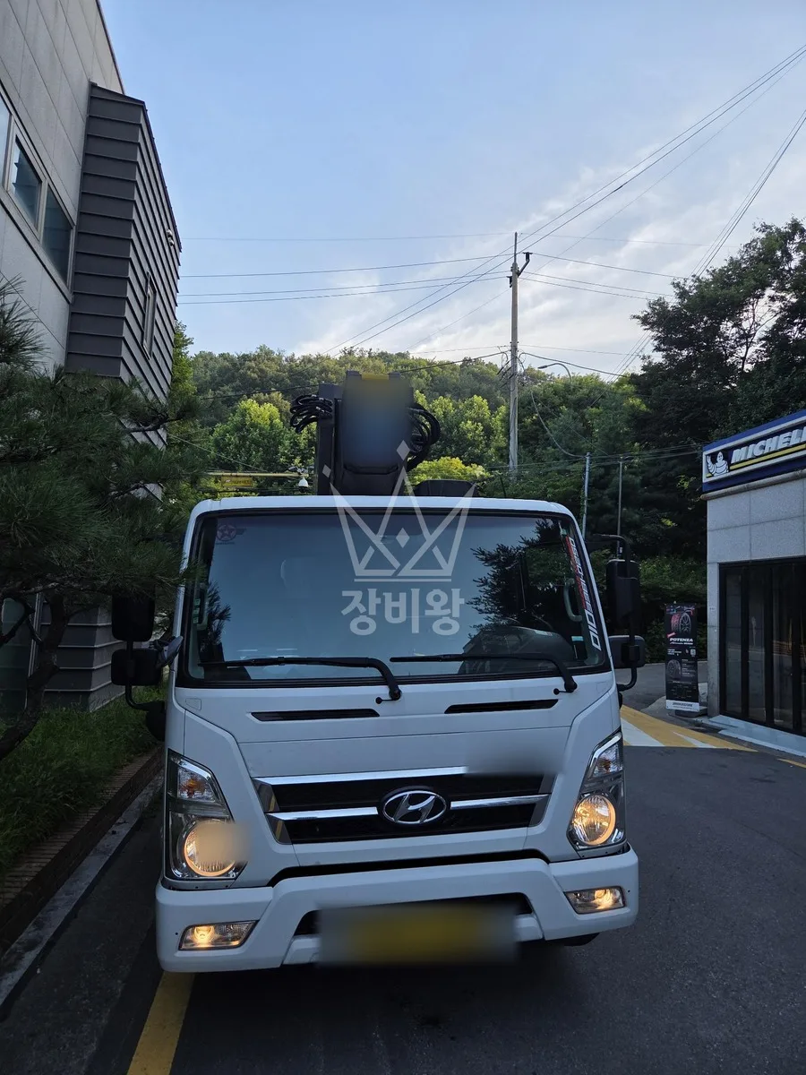 제주 제주시 애월읍 광령리 스카이차 간판 작업 현장