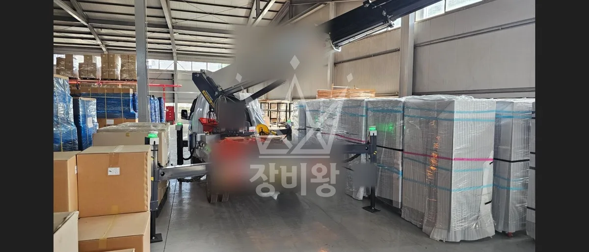 경남 거제시 스카이차 지붕 공사 작업 현장