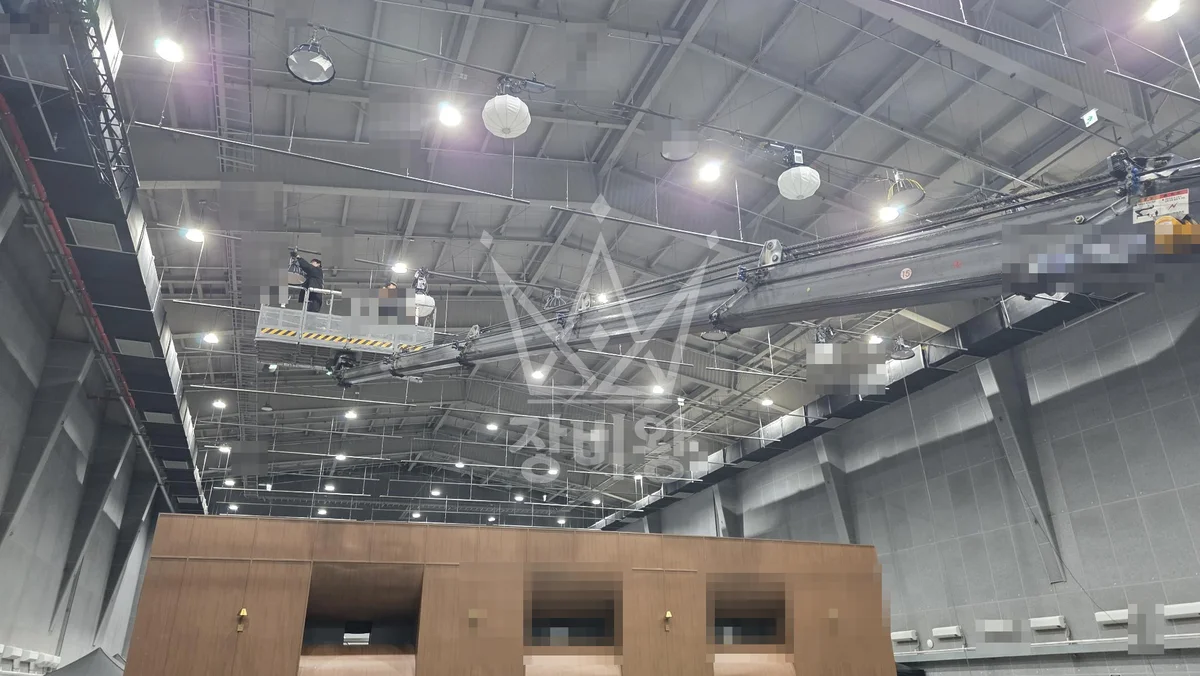 경기 파주시 당하동 스카이차 CCTV 작업 현장