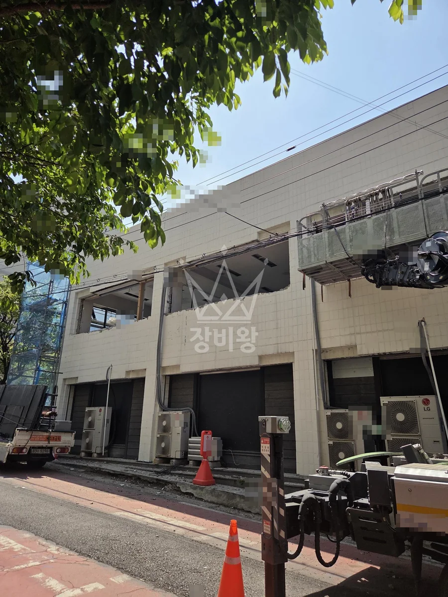 인천 남동구 수산동 스카이차 외벽 작업 작업 현장