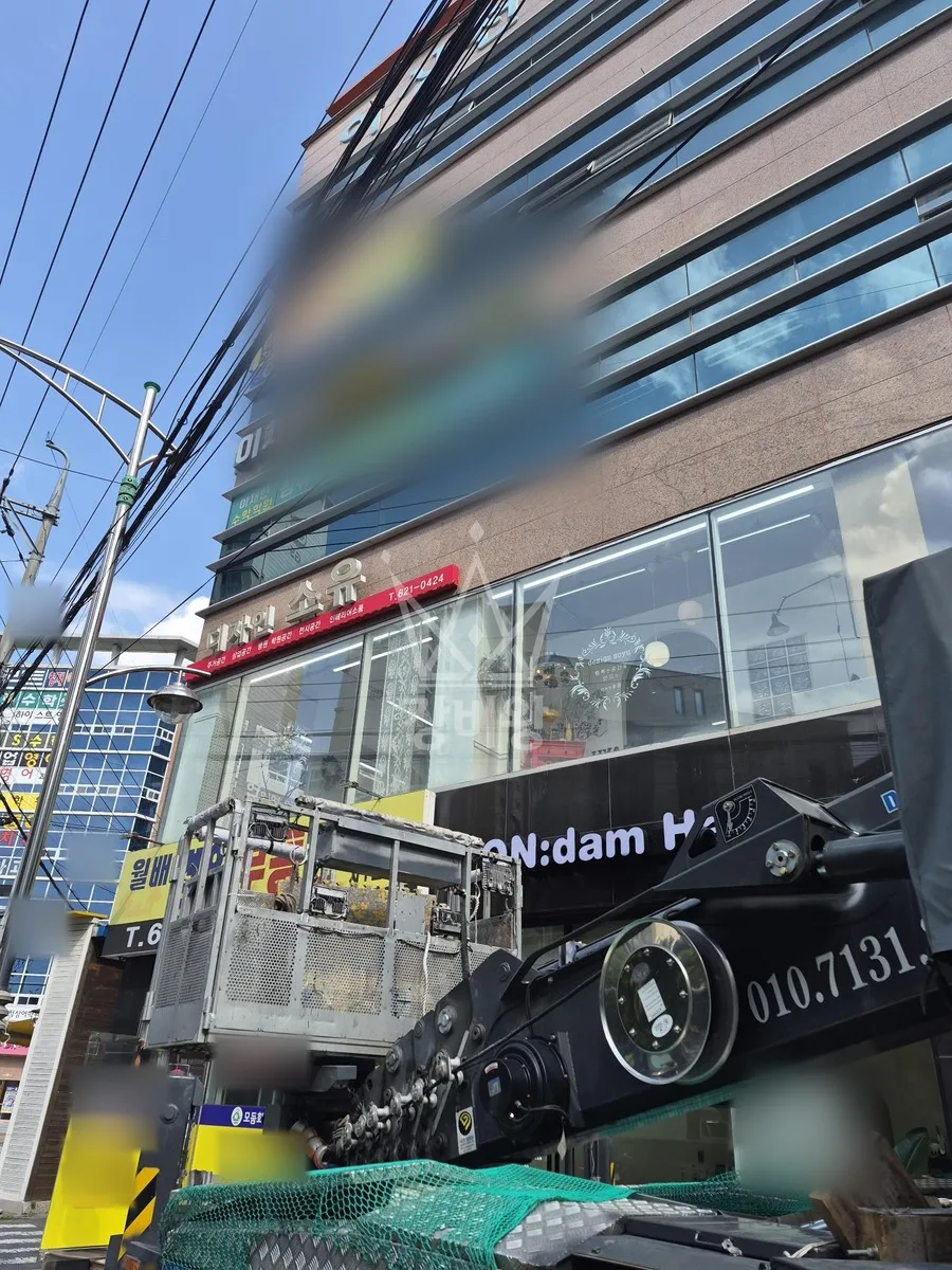 대구 달서구 스카이차 외벽 작업 작업 현장