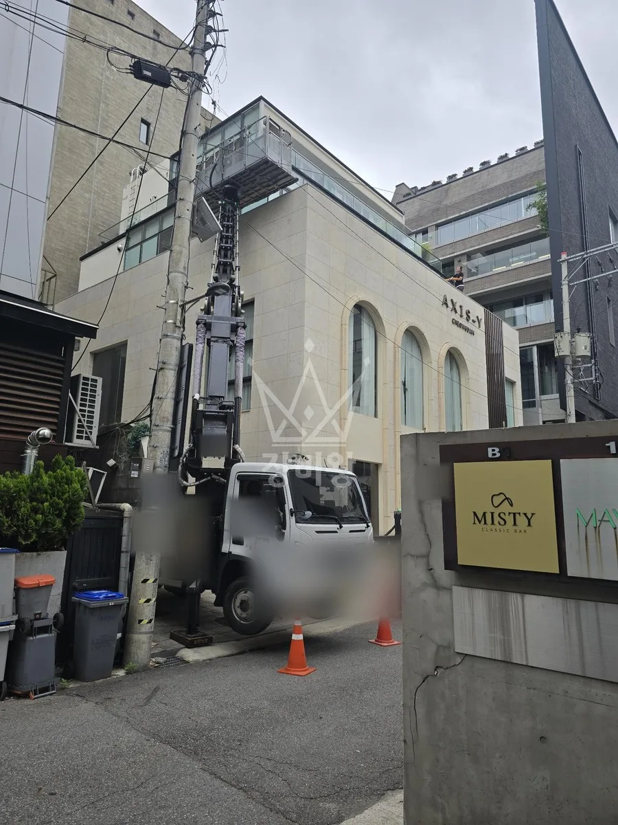 서울 강남구 율현동 스카이차 철골 작업 현장