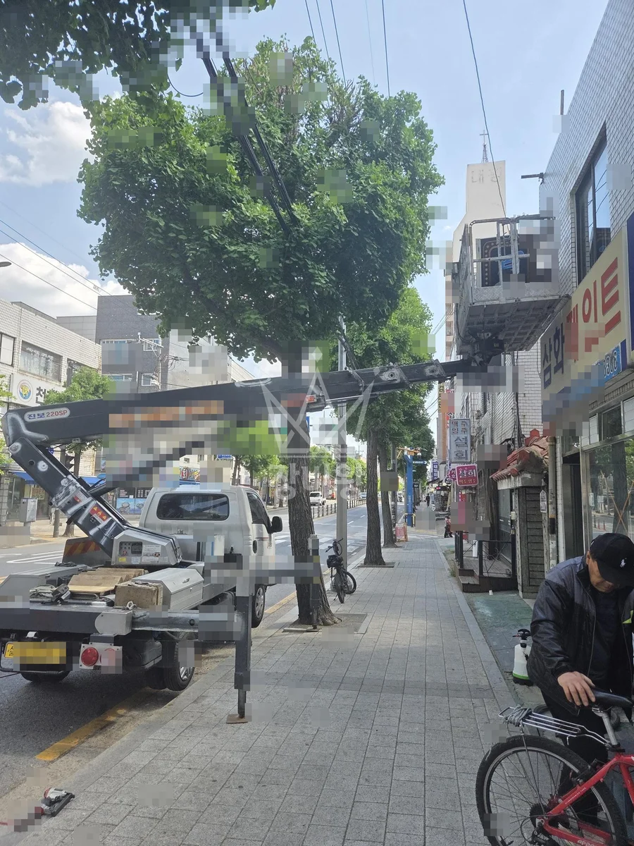 서울 금천구 독산동 스카이차 CCTV 작업 현장