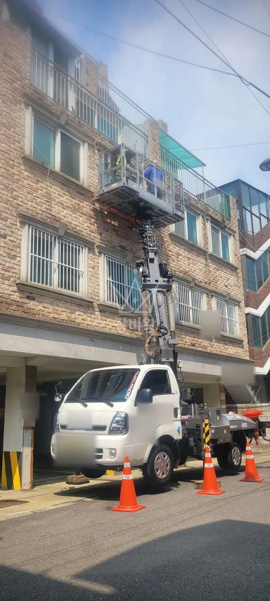 서울 마포구 연남동 스카이차 CCTV 작업 현장