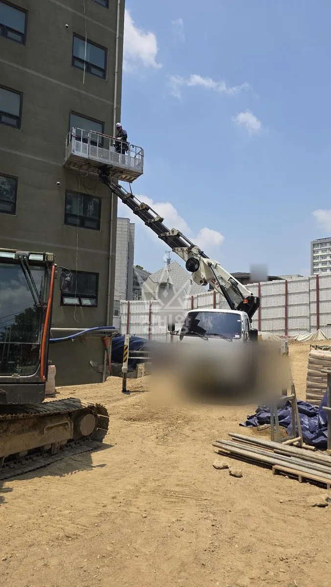 서울 마포구 마포동 스카이차 CCTV 작업 현장