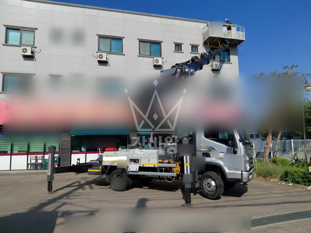 경기 화성시만세구 송산면 쌍정리 스카이차 외벽 작업 작업 현장