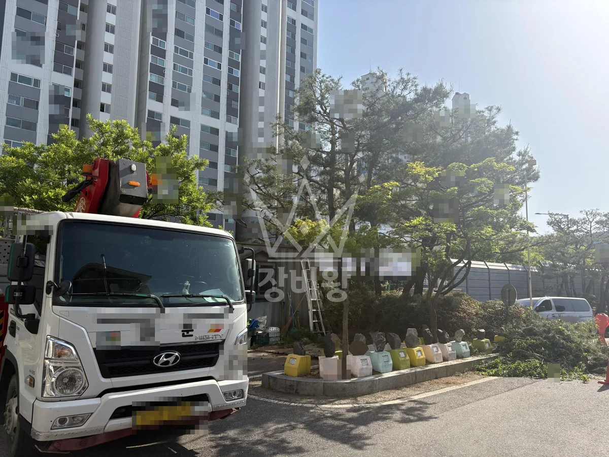 대전 서구 장안동 스카이차 외벽 작업 작업 현장