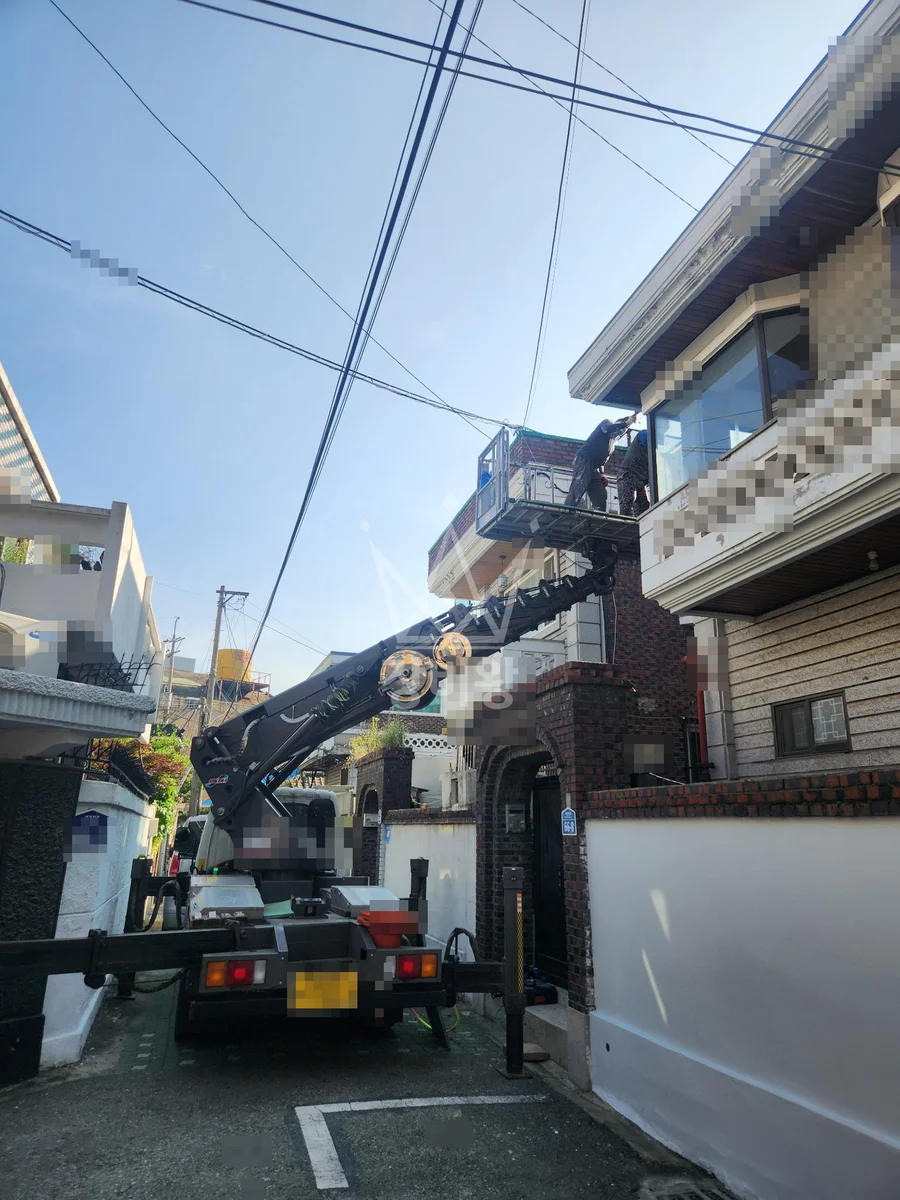 서울 서대문구 영천동 스카이차 CCTV 작업 현장