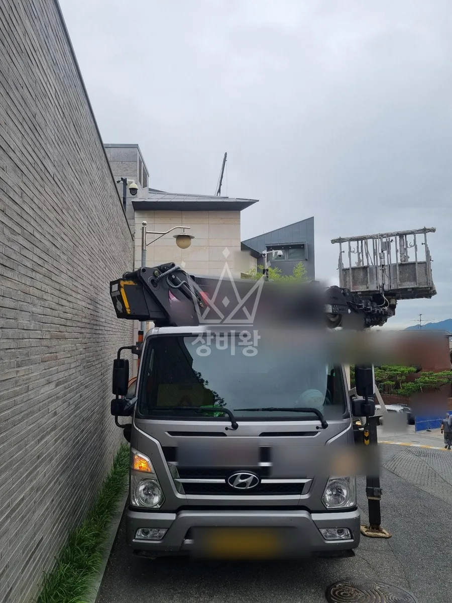 서울 용산구 청파동2가 스카이차 CCTV 작업 현장