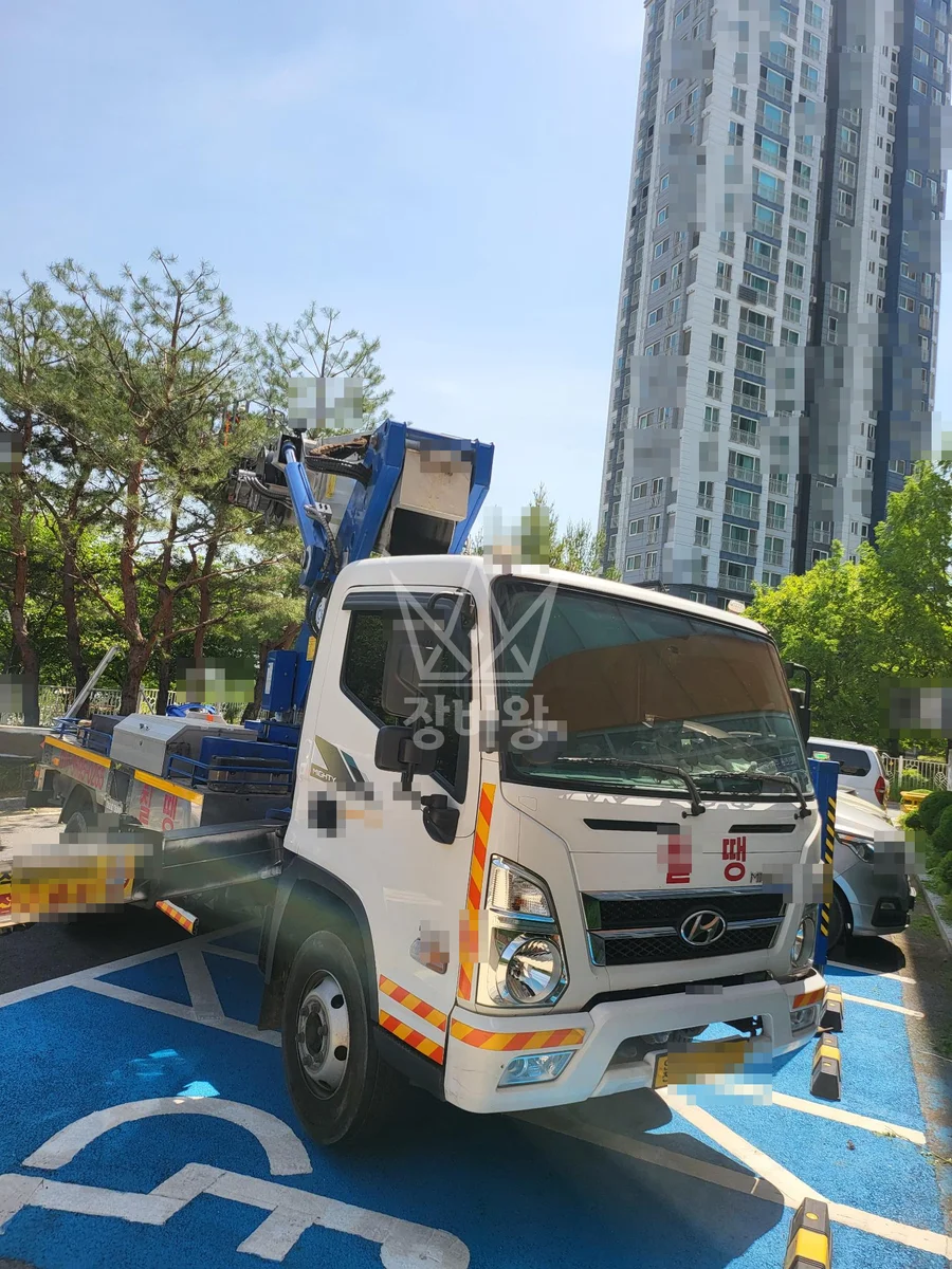 제주 서귀포시 도순동 스카이차 에어컨 작업 현장