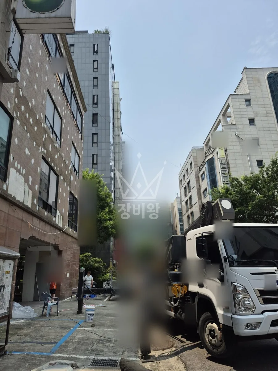 인천 제물포구 스카이차 외벽 작업 작업 현장
