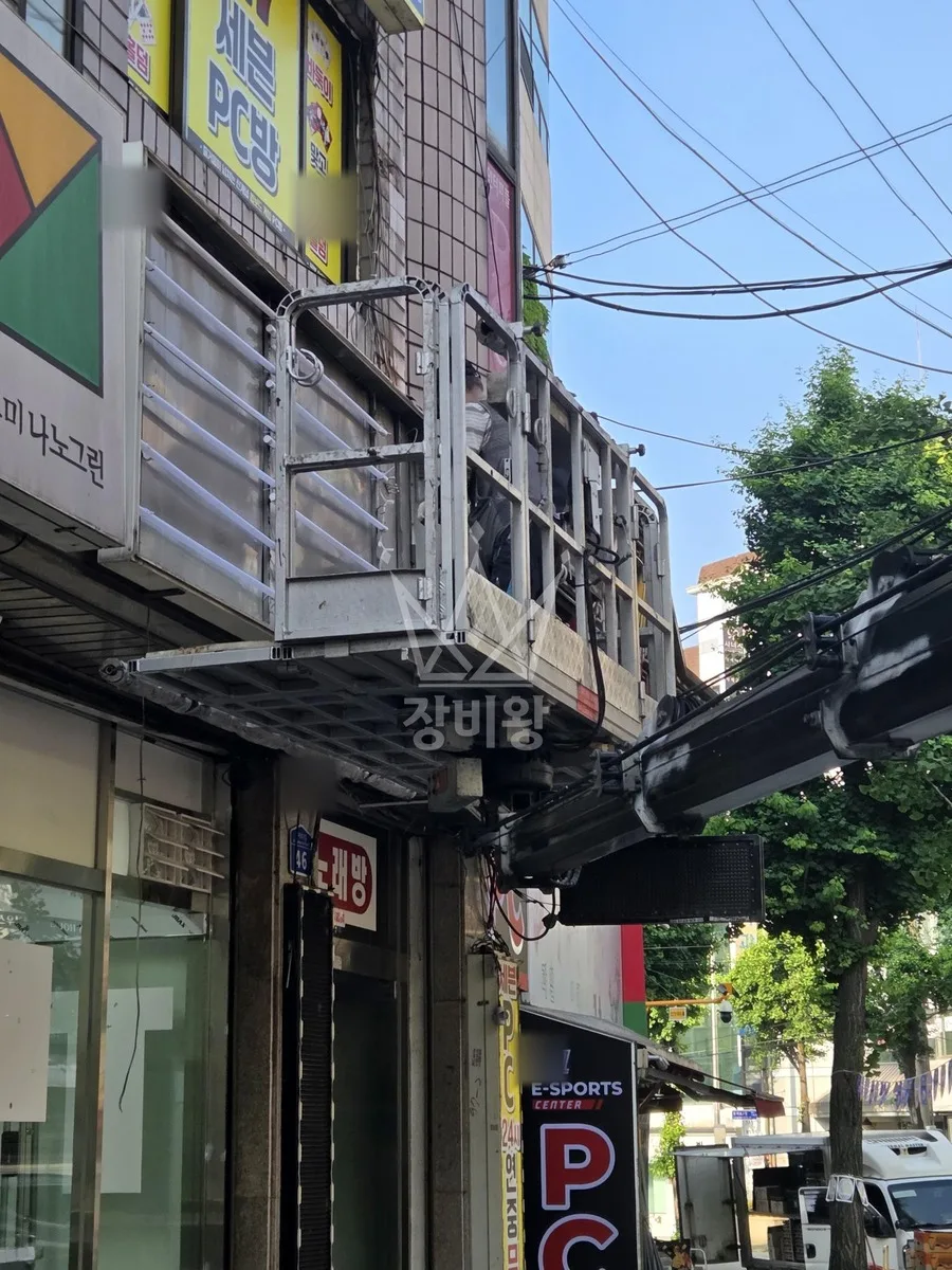 서울 송파구 풍납동 스카이차 CCTV 작업 현장