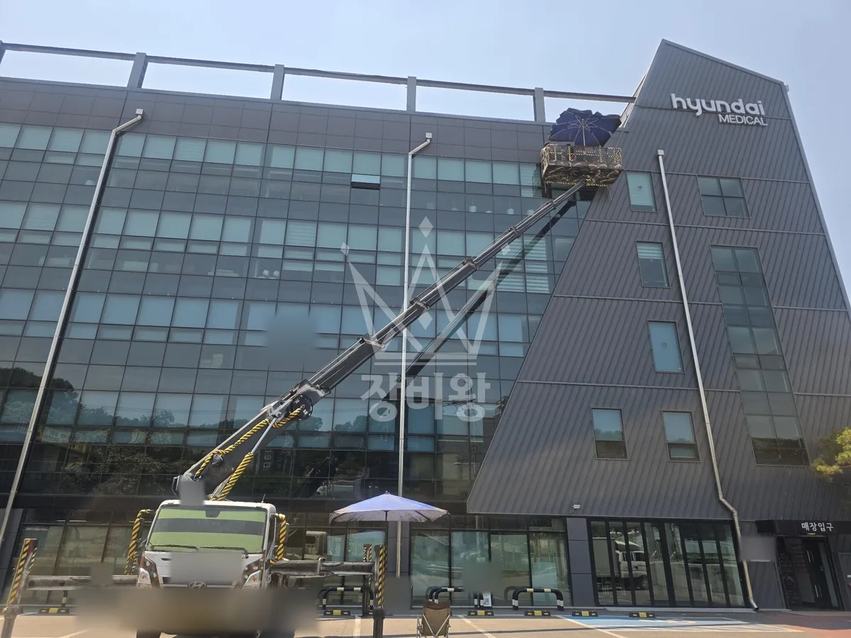 경기 용인시처인구 원삼면 고당리 스카이차 CCTV 작업 현장