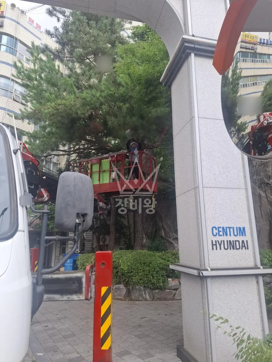 부산 수영구 스카이차 에어컨 작업 현장