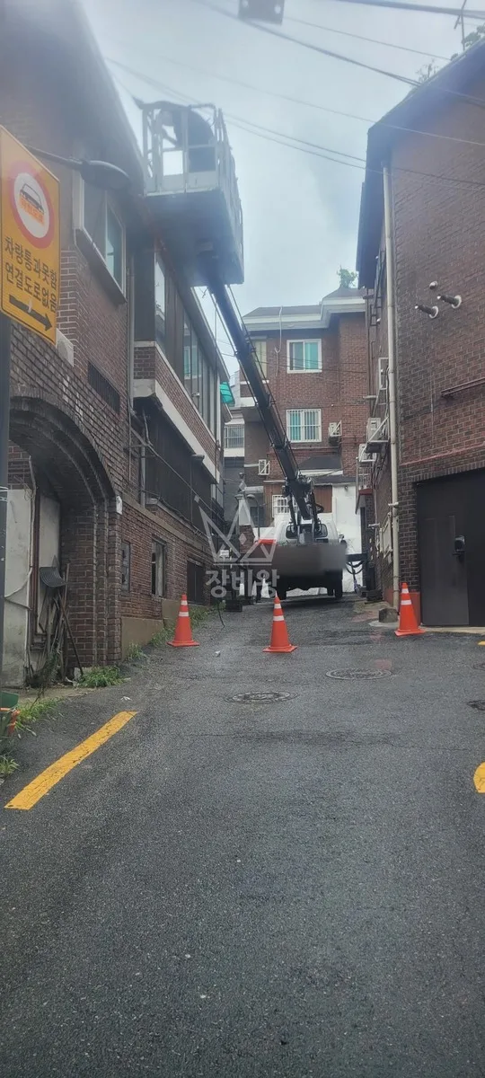 제주 서귀포시 스카이차 CCTV 작업 현장