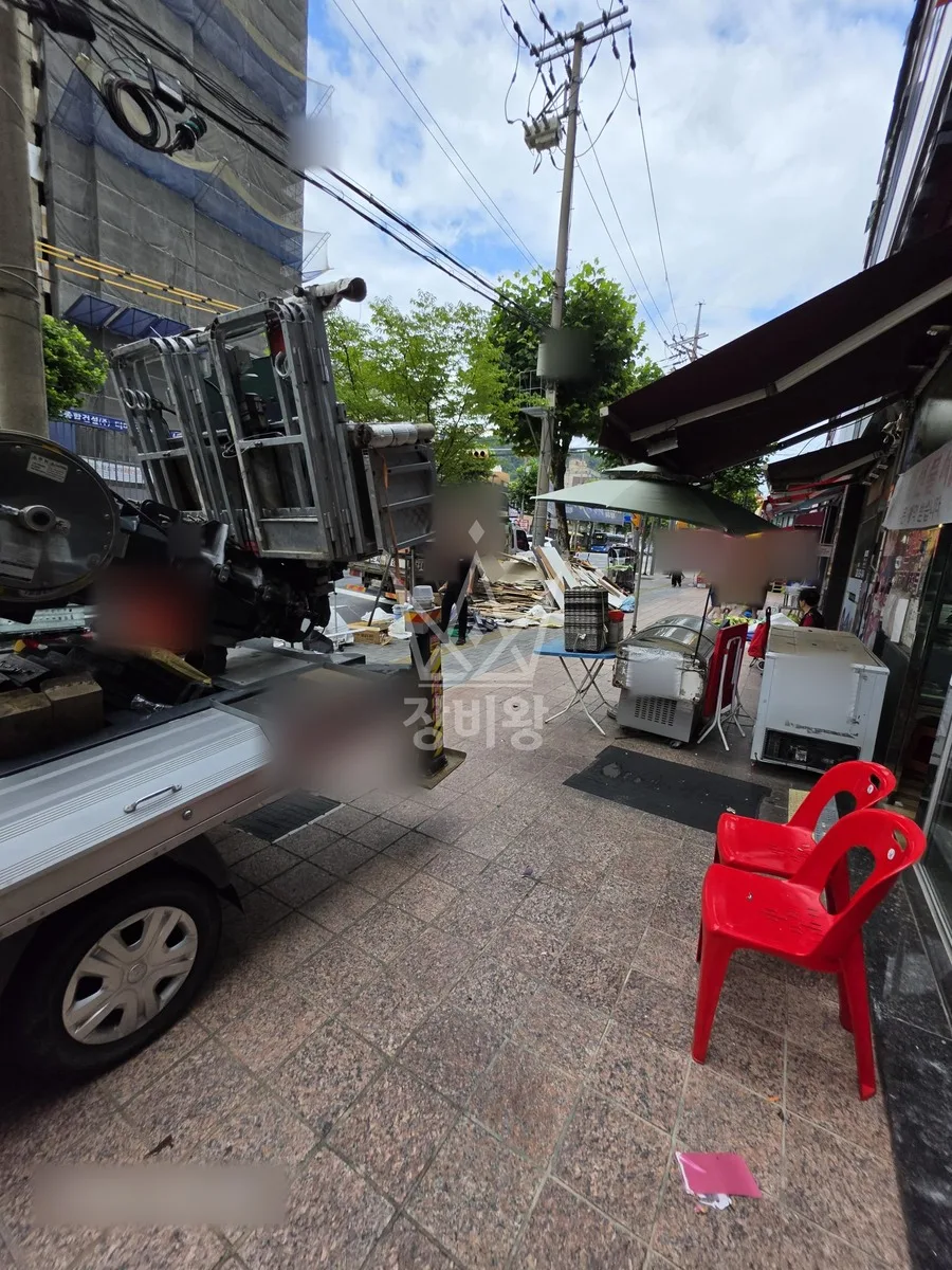 서울 은평구 수색동 스카이차 외벽 작업 작업 현장