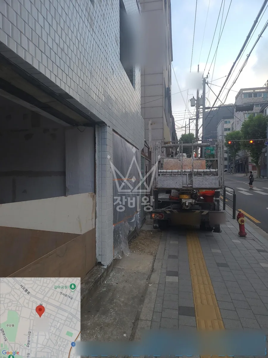 서울 은평구 스카이차 외벽 작업 작업 현장