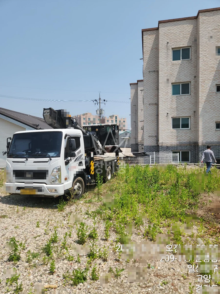 제주 서귀포시 남원읍 수망리 스카이차 CCTV 작업 현장