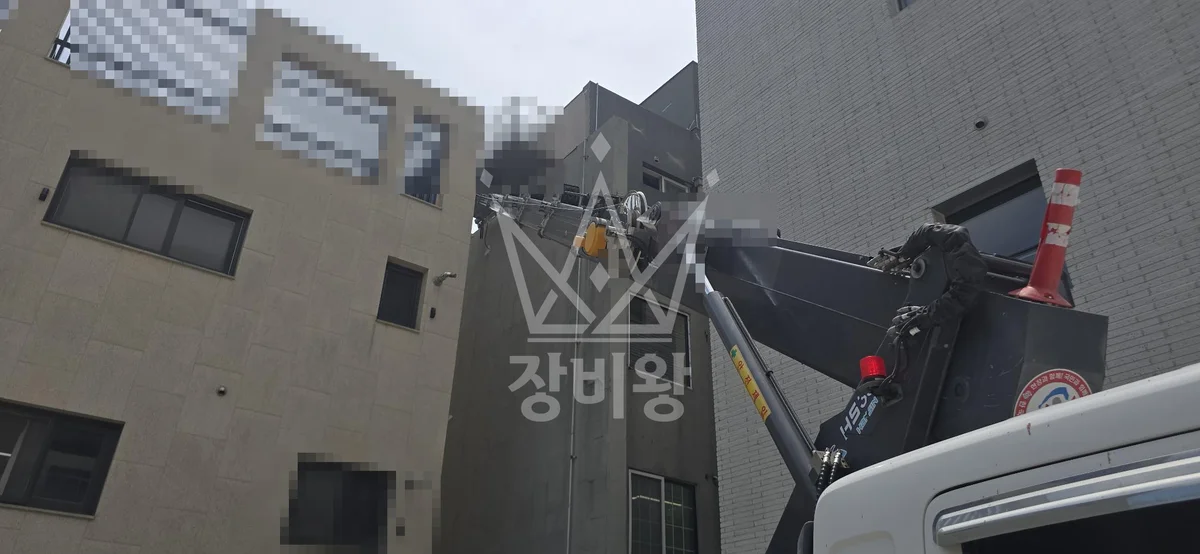 제주 제주시 구좌읍 하도리 스카이차 철골 작업 현장