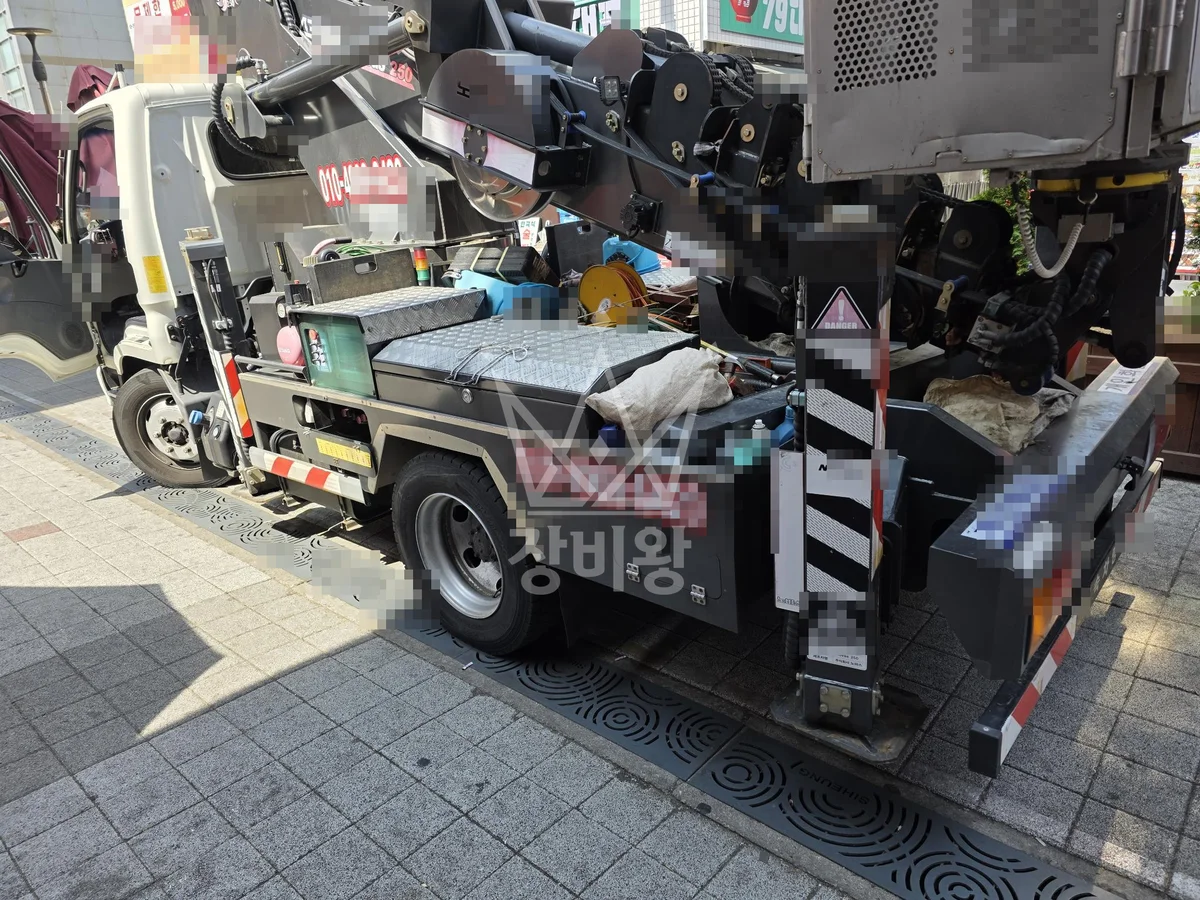 경기 시흥시 미산동 스카이차 CCTV 작업 현장