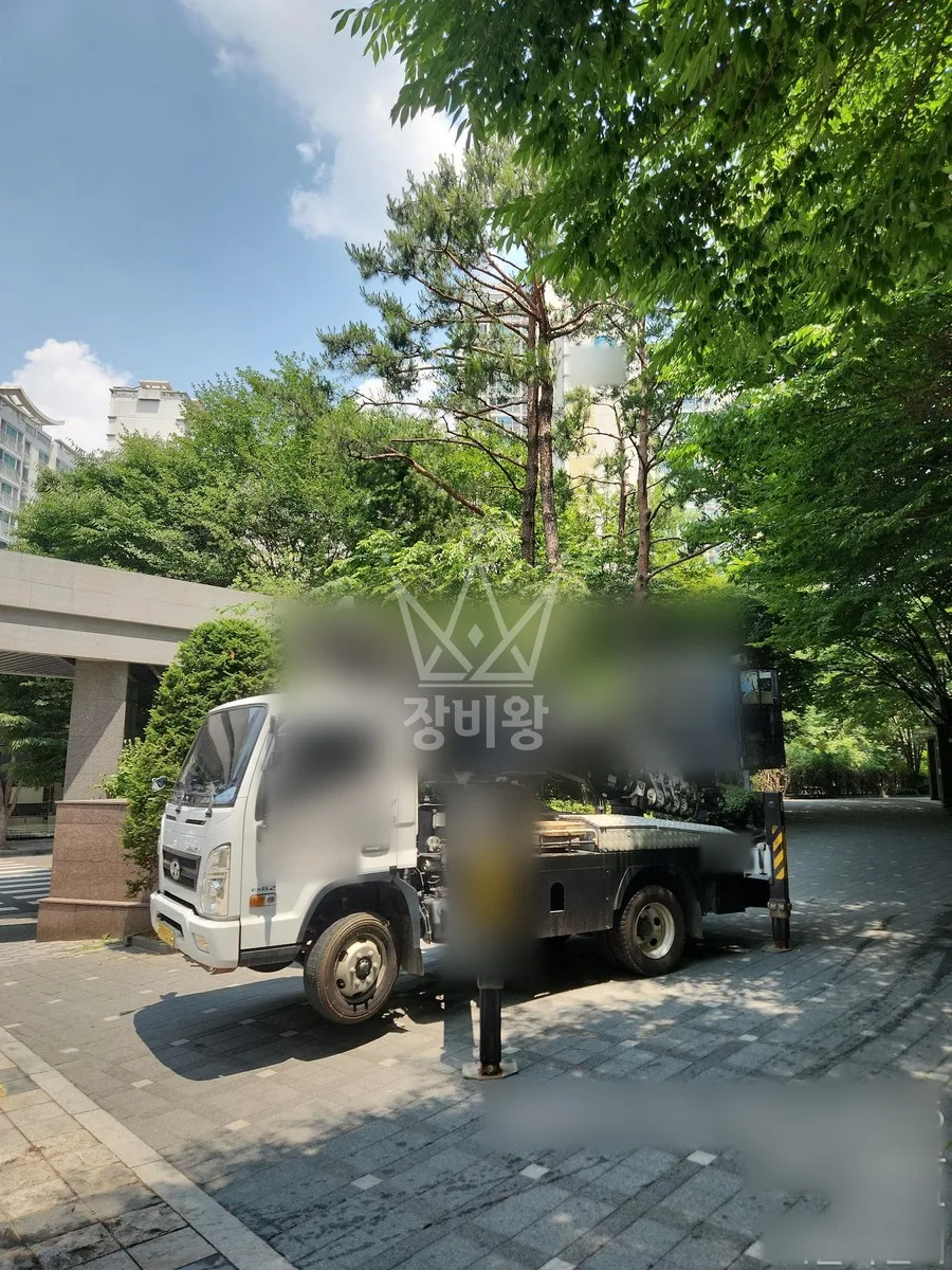 서울 마포구 상암동 스카이차 외벽 작업 작업 현장