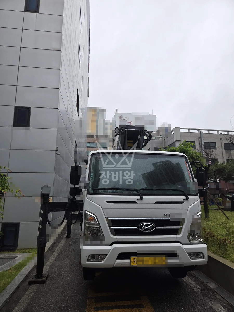 경기 용인시처인구 원삼면 좌항리 스카이차 CCTV 작업 현장