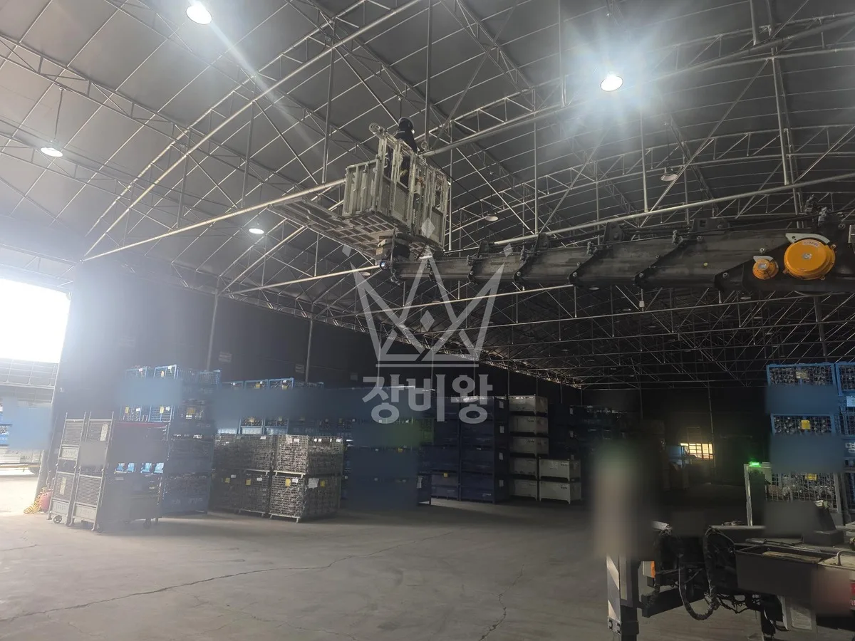 충남 아산시 스카이차 간판 작업 현장