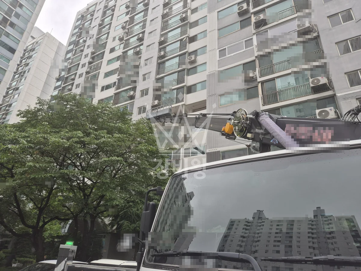 경기 남양주시 평내동 스카이차 CCTV 작업 현장