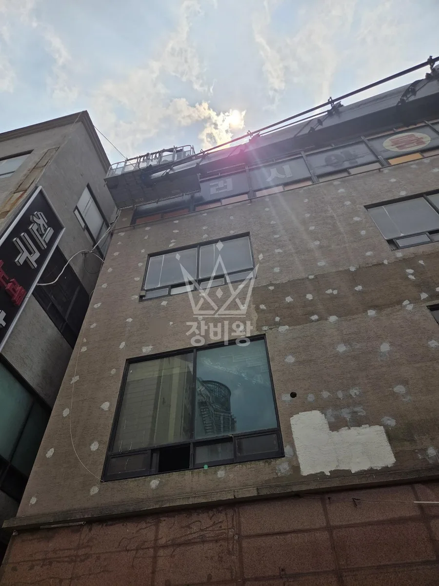 인천 연수구 스카이차 외벽 작업 작업 현장
