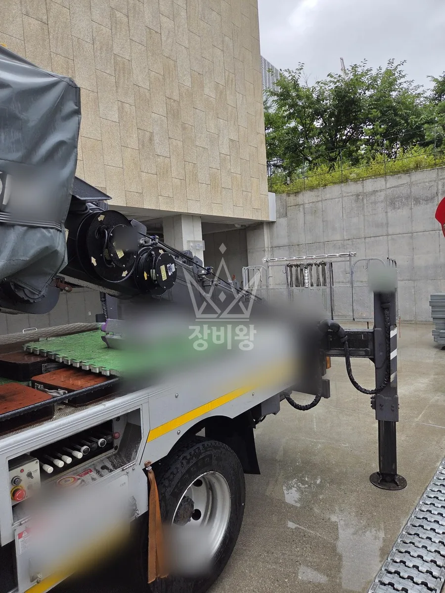 경기 동두천시 스카이차 외벽 작업 작업 현장