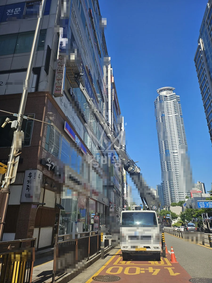 경기 고양시일산서구 주엽동 스카이차 에어컨 작업 현장