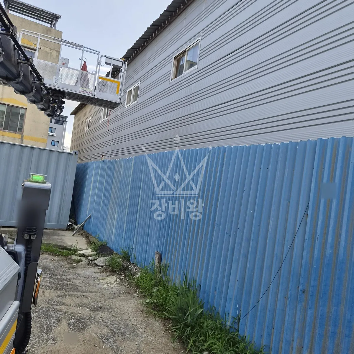 대전 대덕구 스카이차 간판 작업 현장