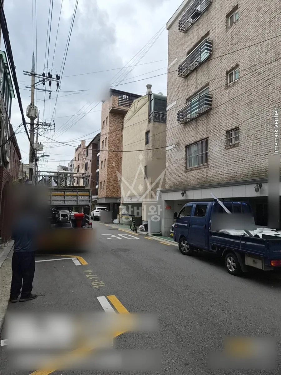 서울 관악구 봉천동 스카이차 외벽 작업 작업 현장