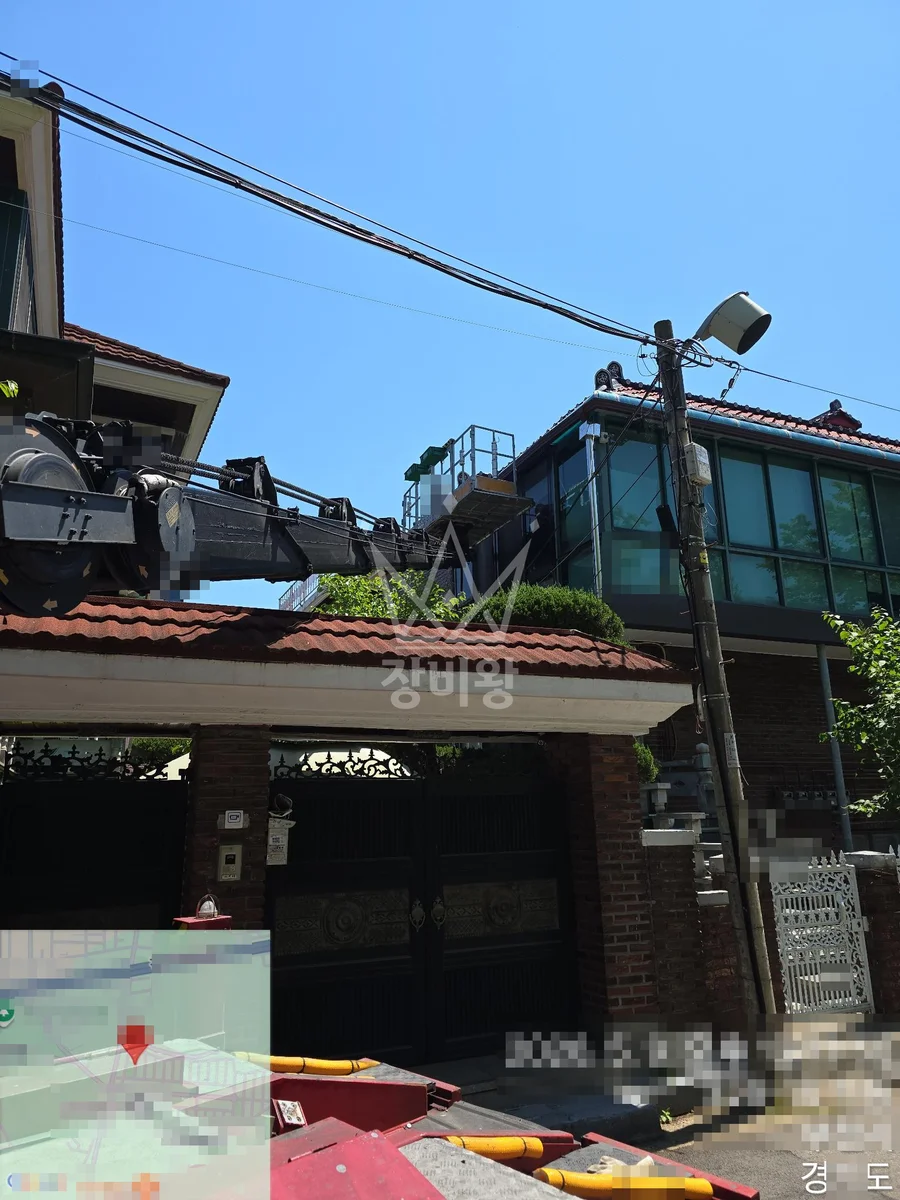 경기 화성시만세구 우정읍 매향리 스카이차 간판 작업 현장