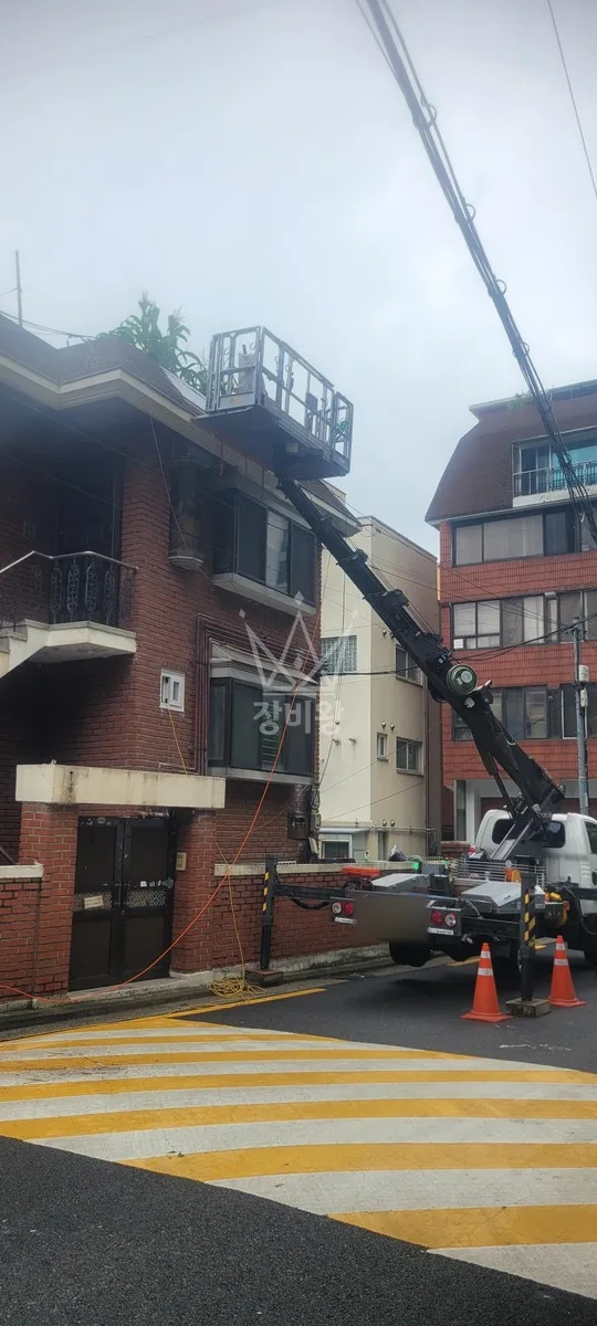 제주 서귀포시 표선면 가시리 스카이차 철골 작업 현장