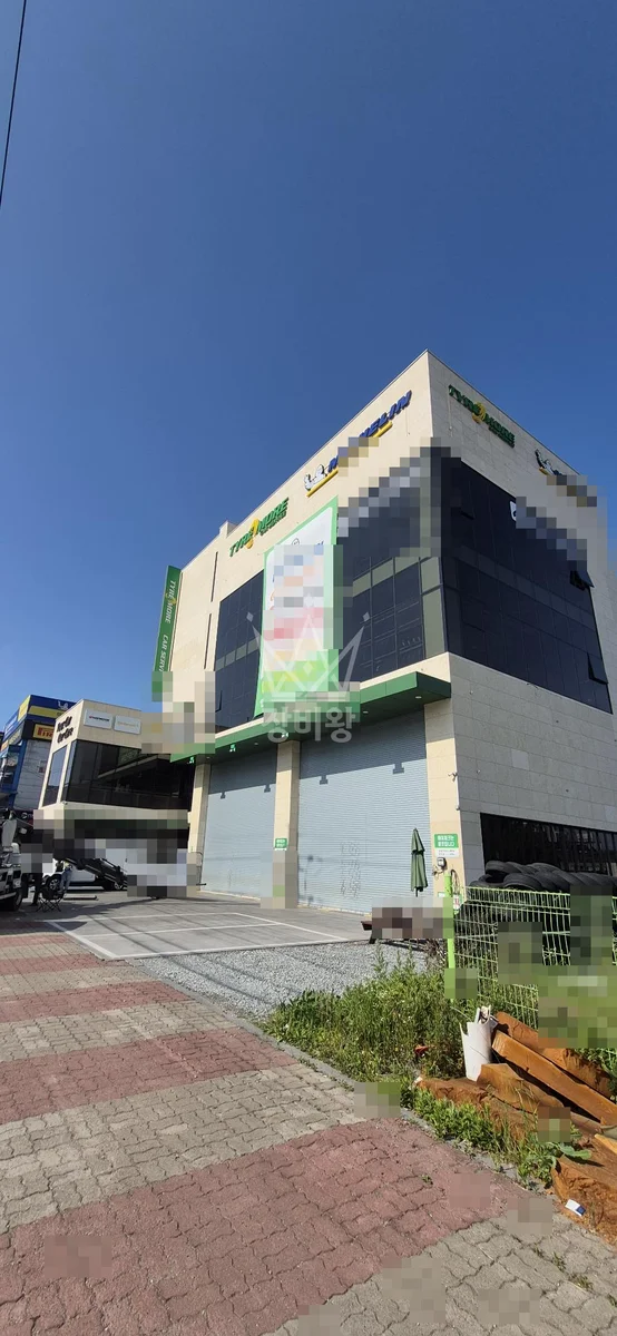 충남 예산군 스카이차 간판 작업 현장