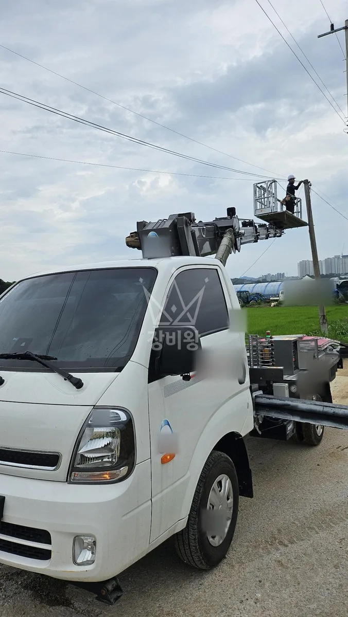 충북 청주시상당구 스카이차 에어컨 작업 현장