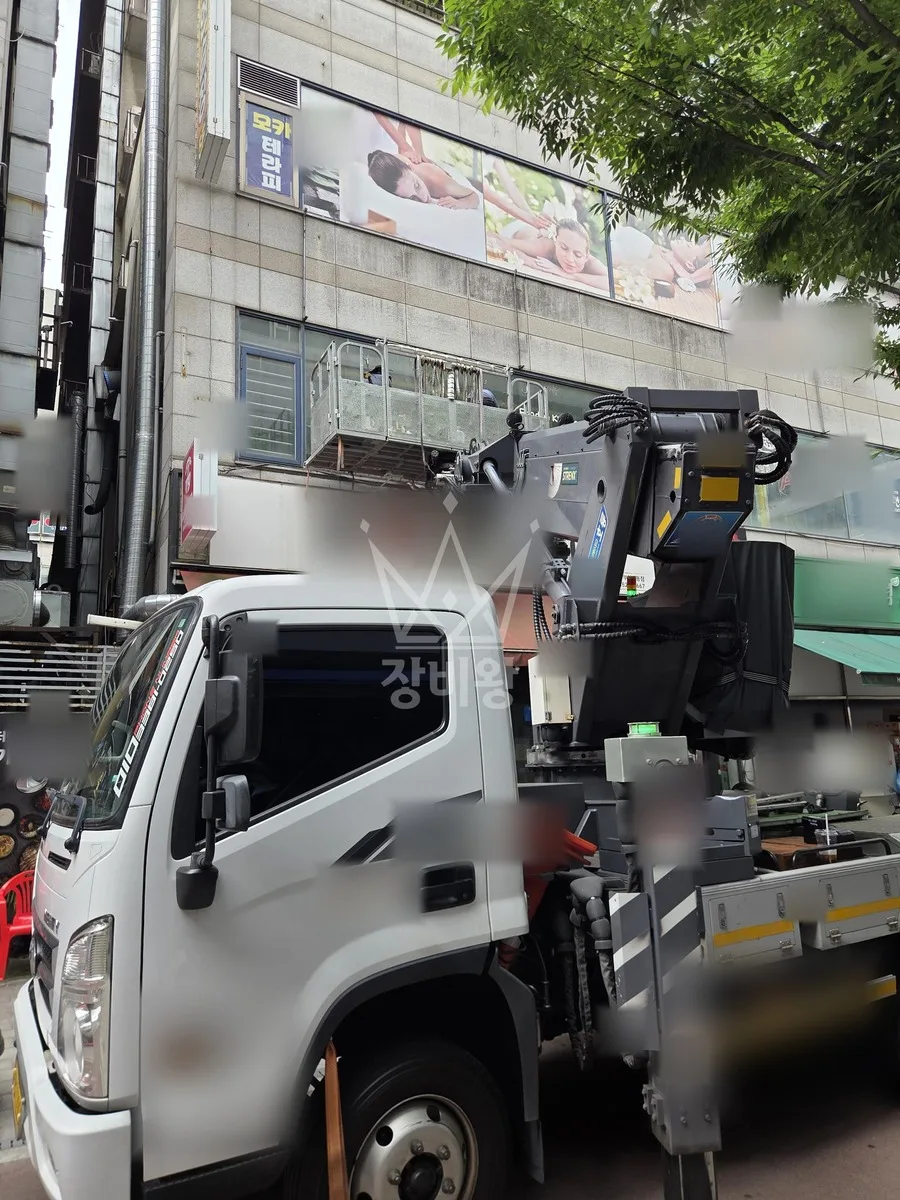 경기 화성시만세구 장안면 독정리 스카이차 외벽 작업 작업 현장