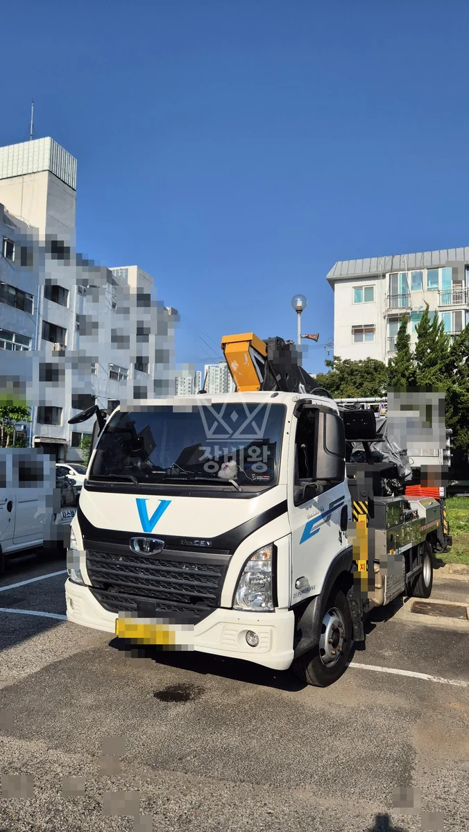 제주 제주시 스카이차 에어컨 작업 현장