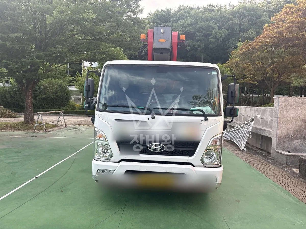 대전 서구 장안동 스카이차 철골 작업 현장